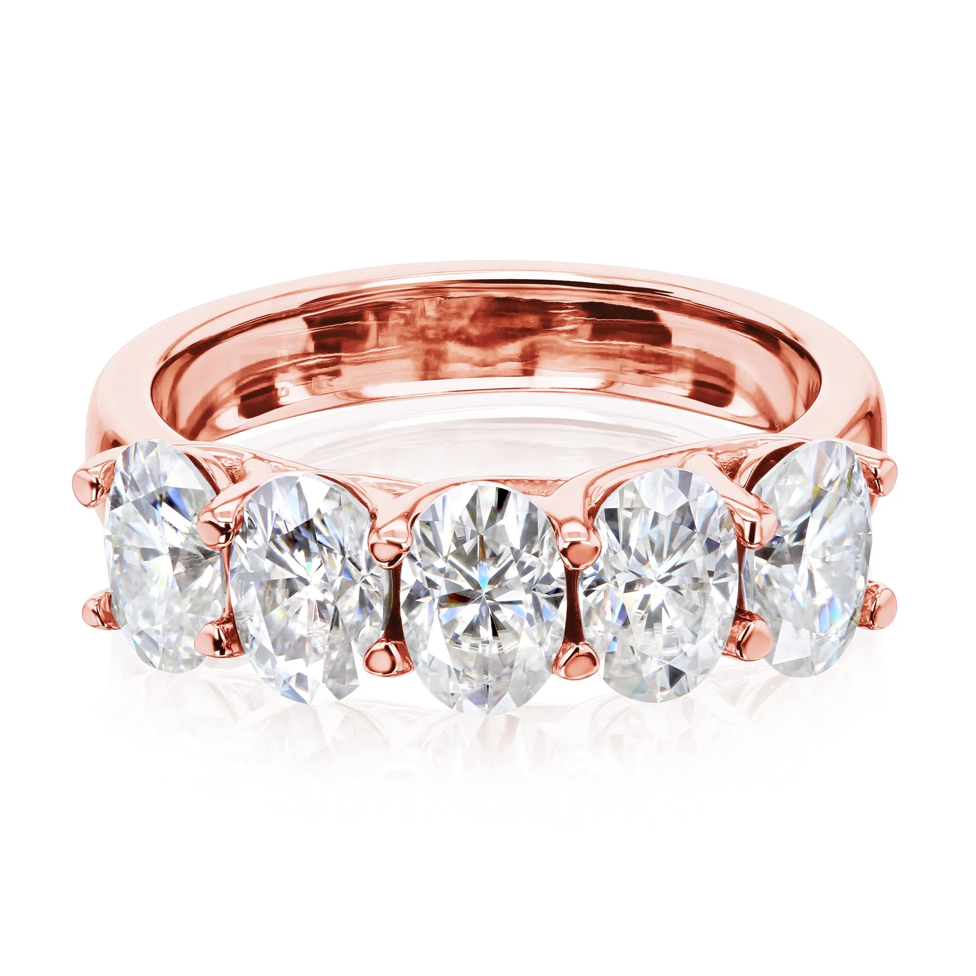 5-Stone Trellis Oval Ring