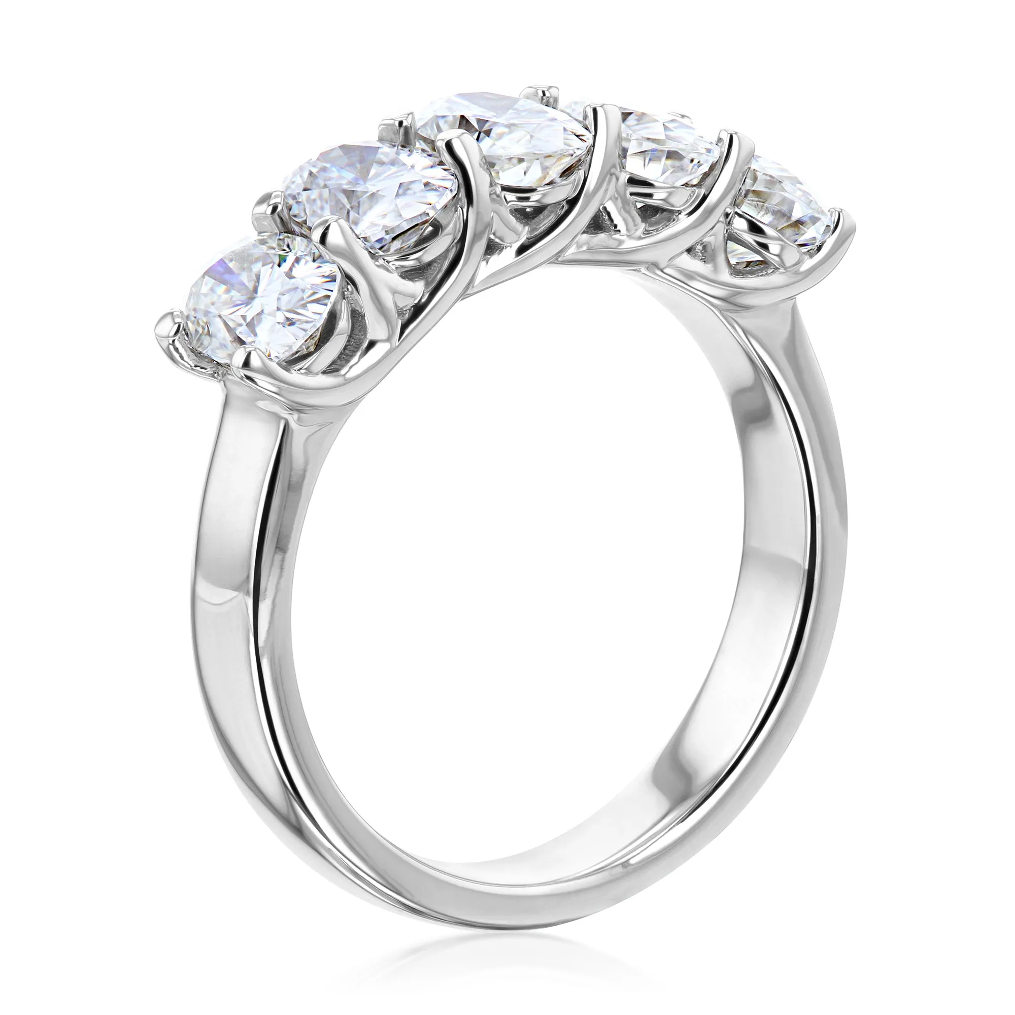 5-Stone Trellis Oval Ring
