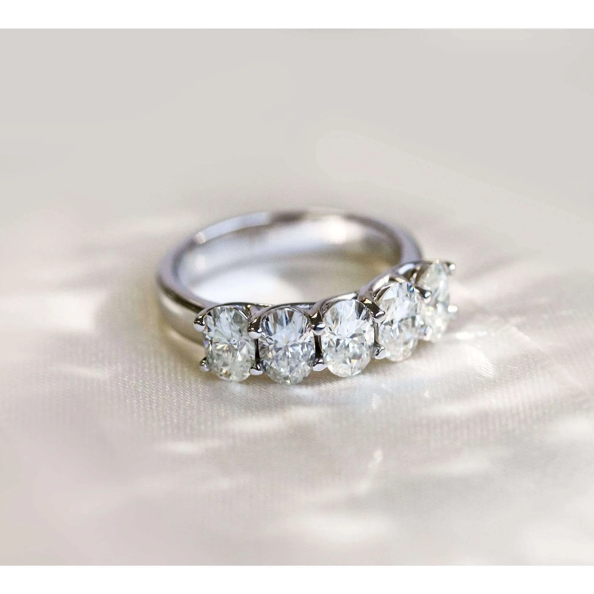 5-Stone Trellis Oval Ring