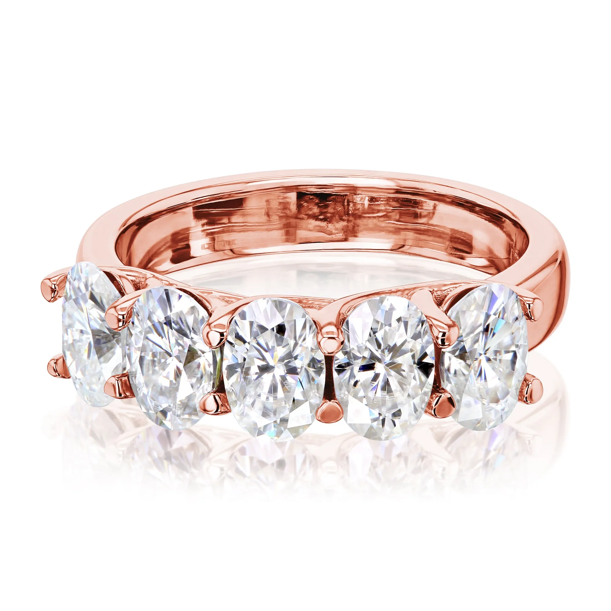 5-Stone Trellis Oval Ring