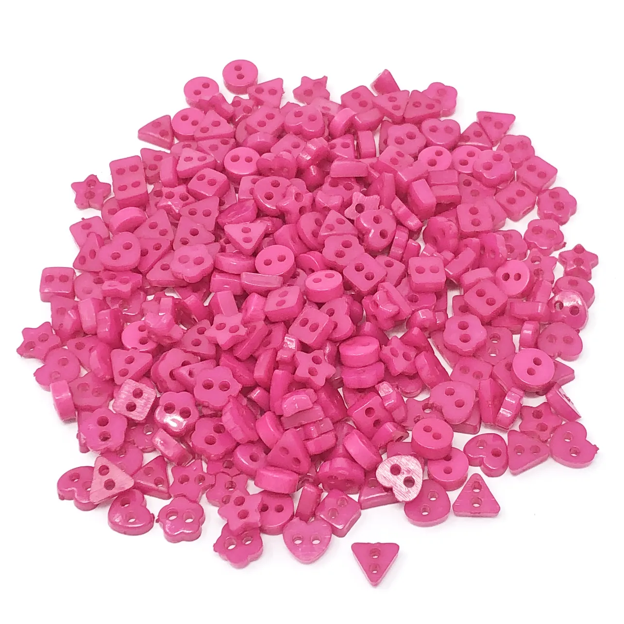 6mm Mixed Shape Multicoloured Resin Buttons - Pack of 300