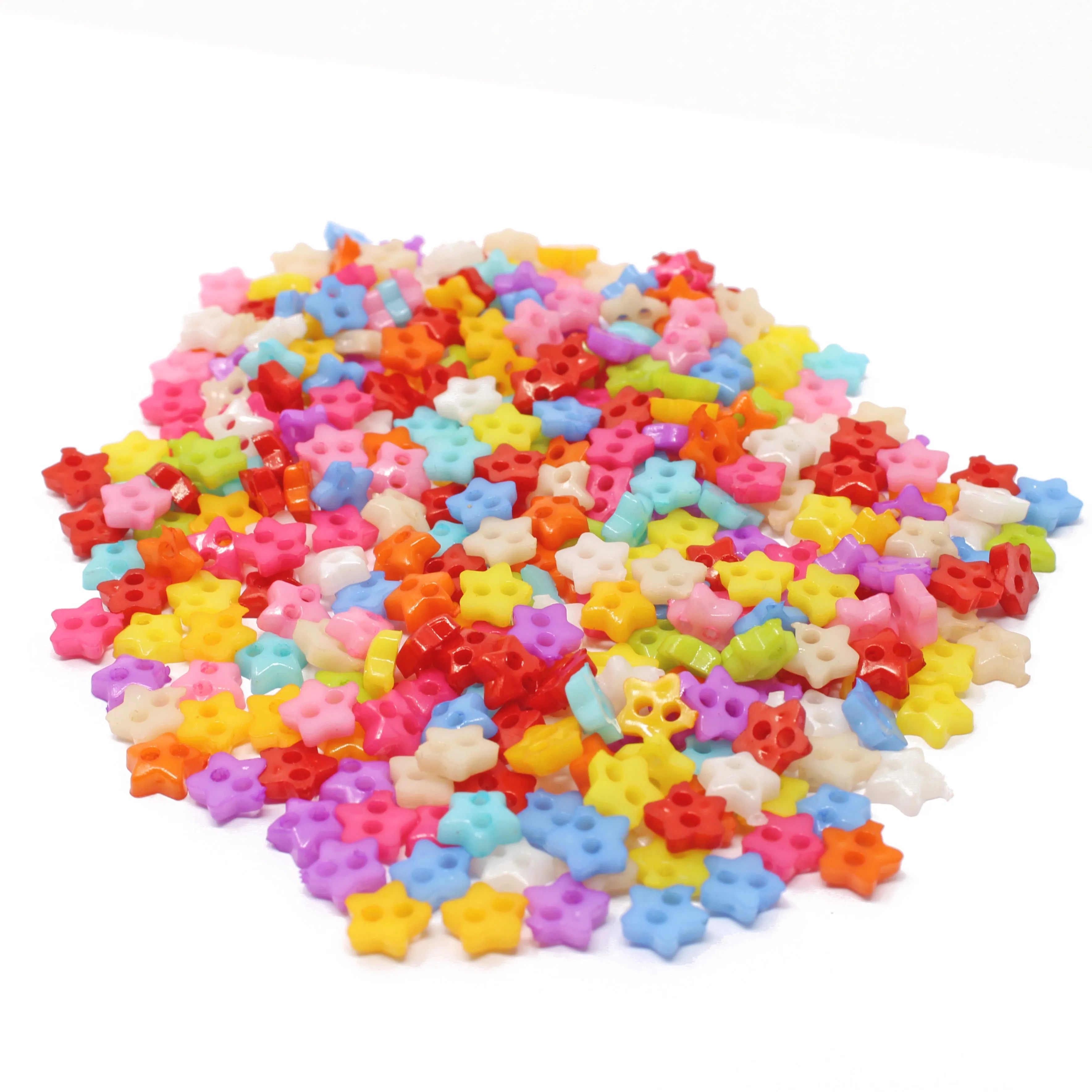 6mm Mixed Shape Multicoloured Resin Buttons - Pack of 300