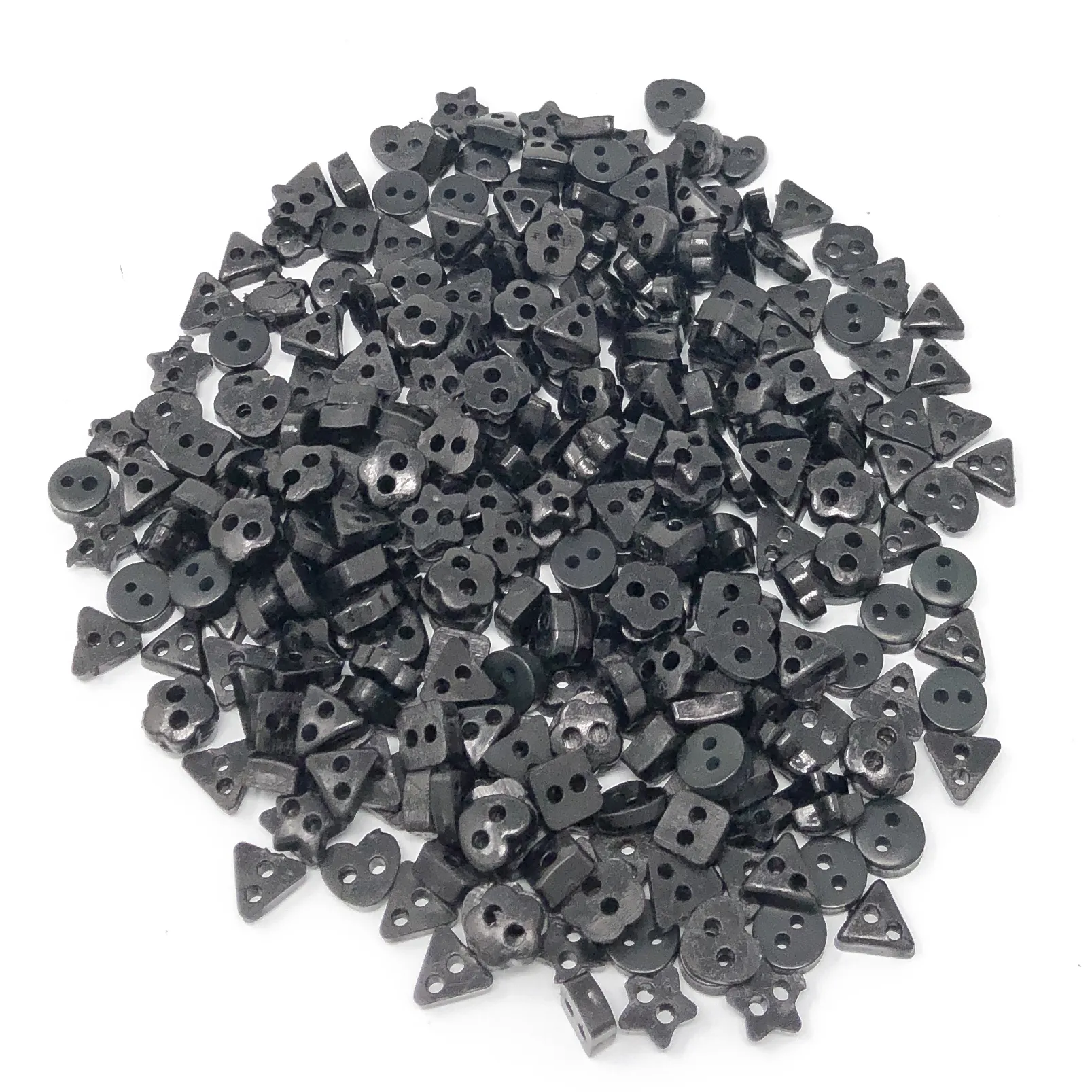 6mm Mixed Shape Multicoloured Resin Buttons - Pack of 300