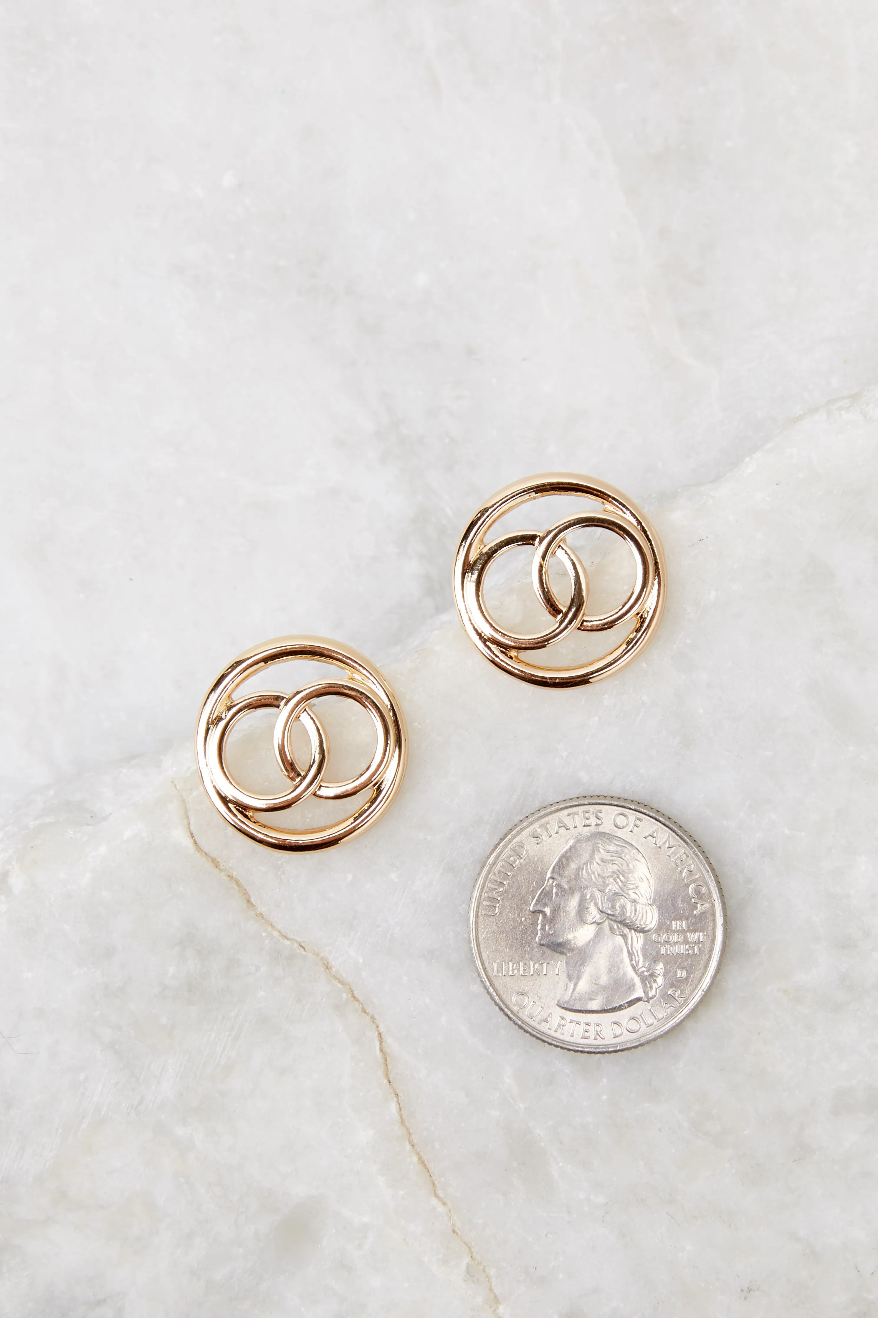 A Whole New World Gold Earrings