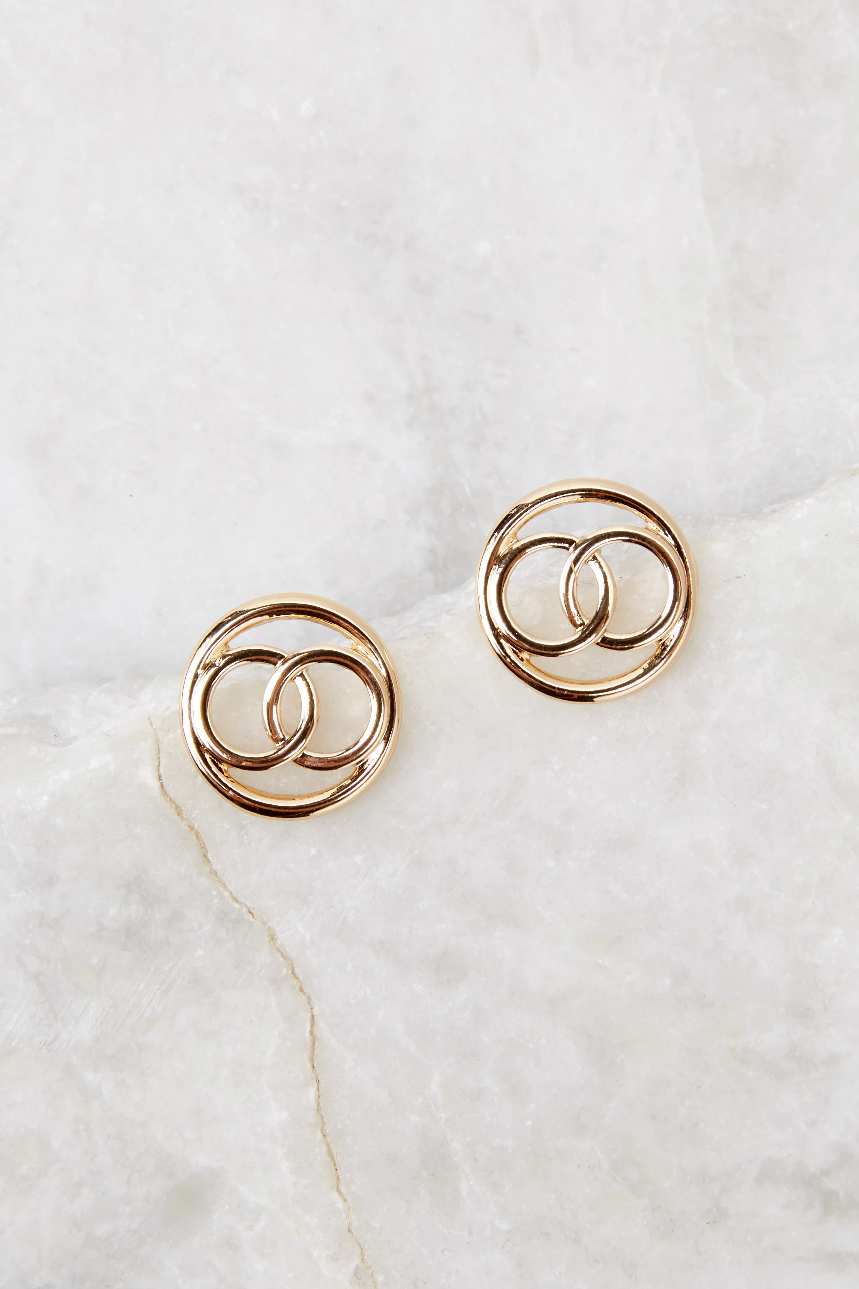 A Whole New World Gold Earrings