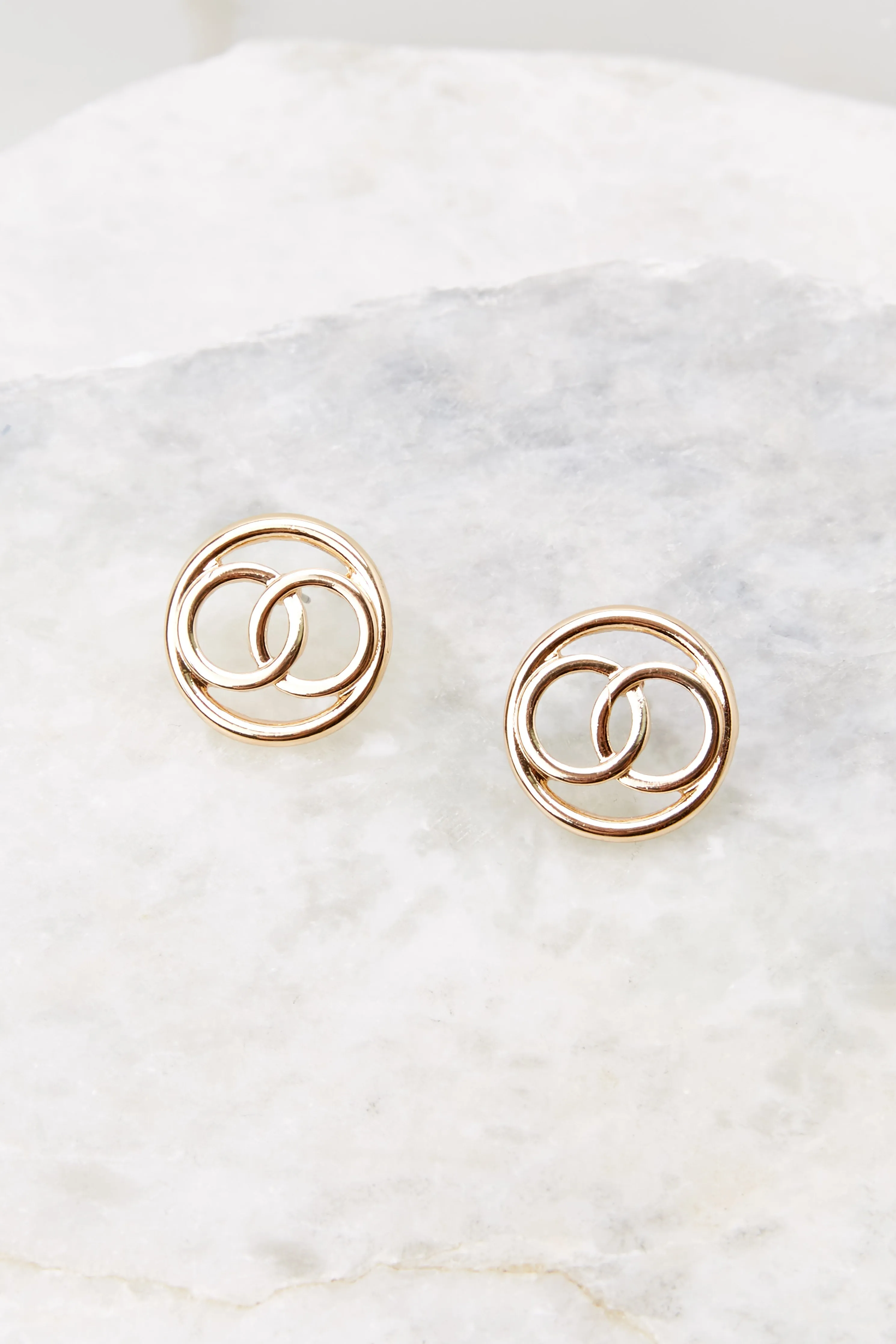 A Whole New World Gold Earrings