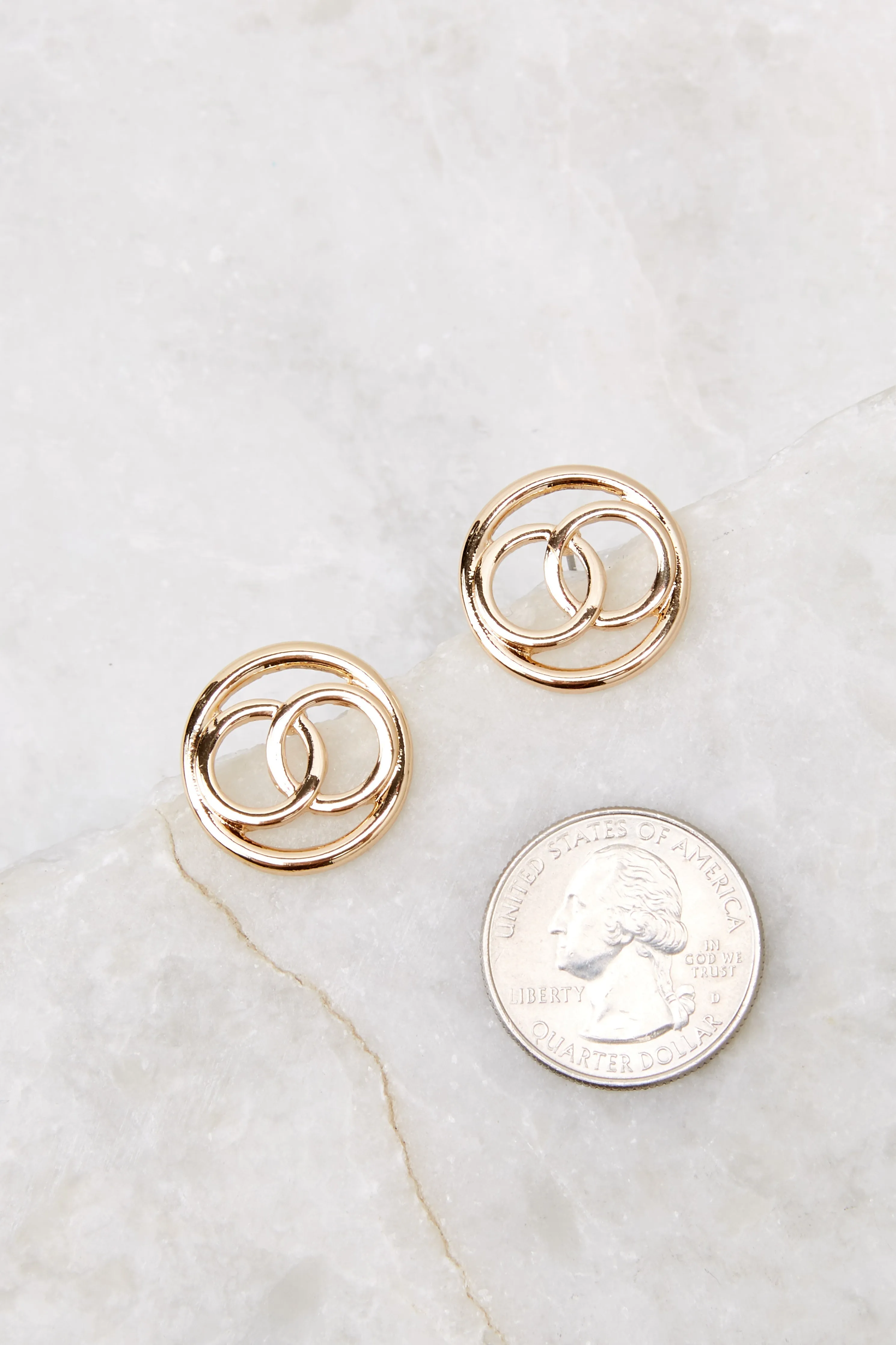 A Whole New World Gold Earrings