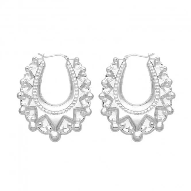 Acotis Silver Creole Earrings G51199