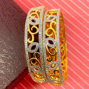 American Diamond Stone Bangles (Design 34)
