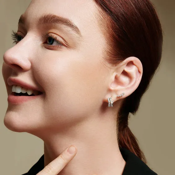 Ania Haie Sparkle Climber Stud Earrings