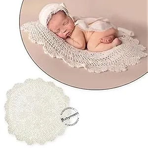 Babymoon Macrame Photography Mat - White