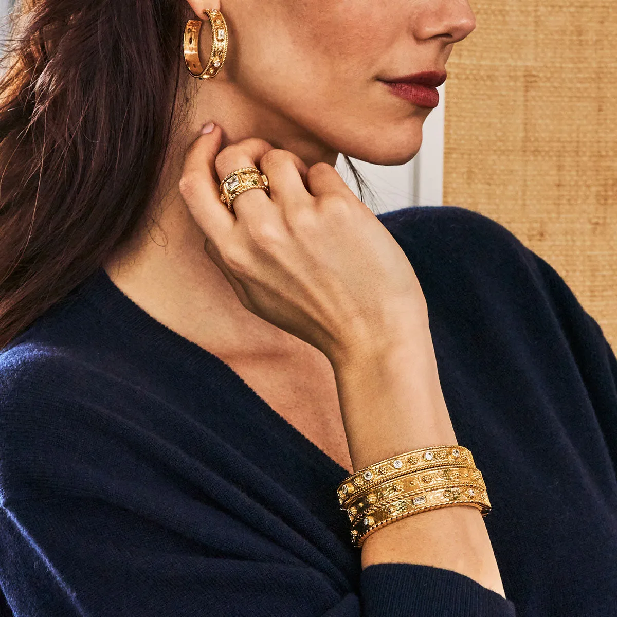 Berry Gem Hinged Bangle