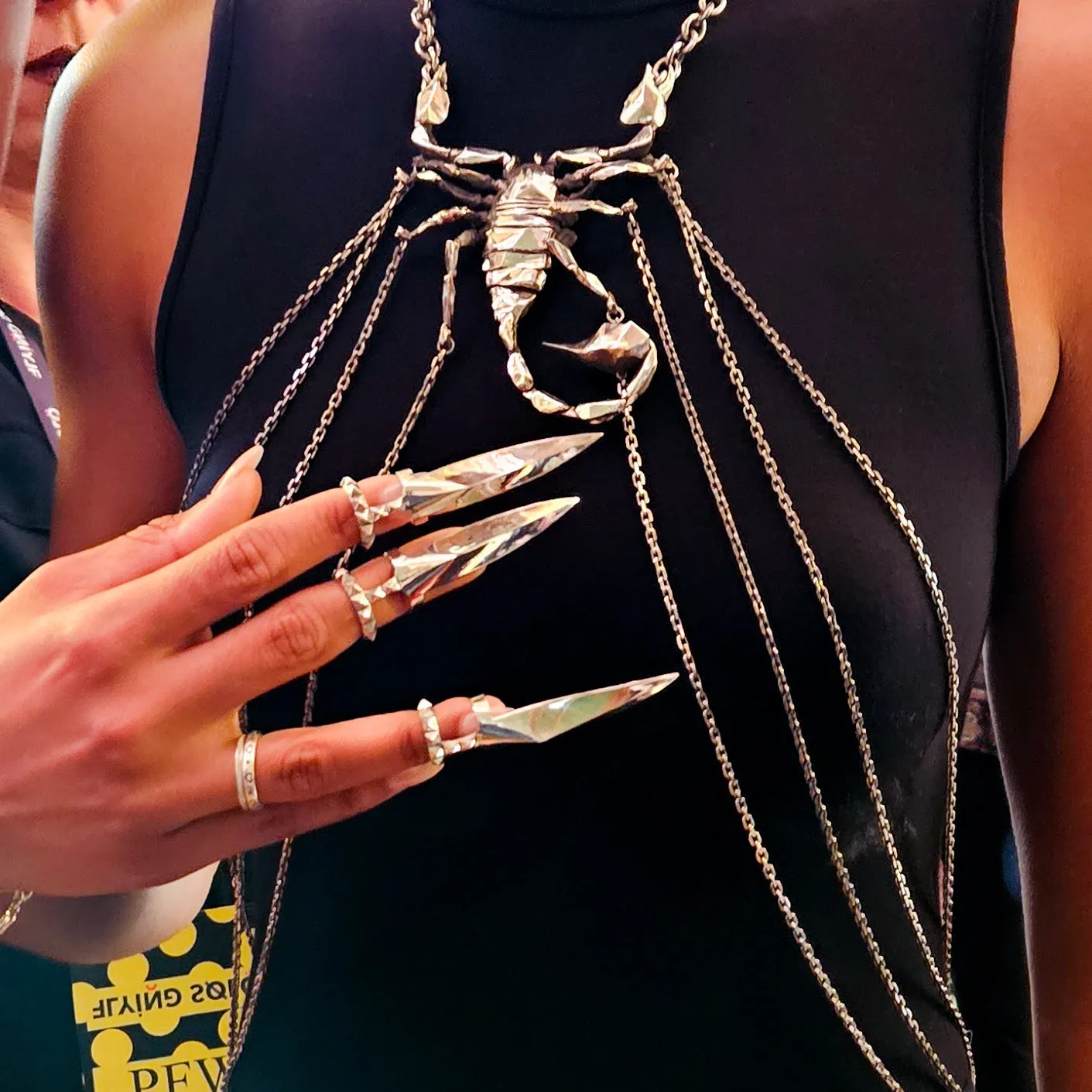 Big Scorpion Necklace with Body Chains