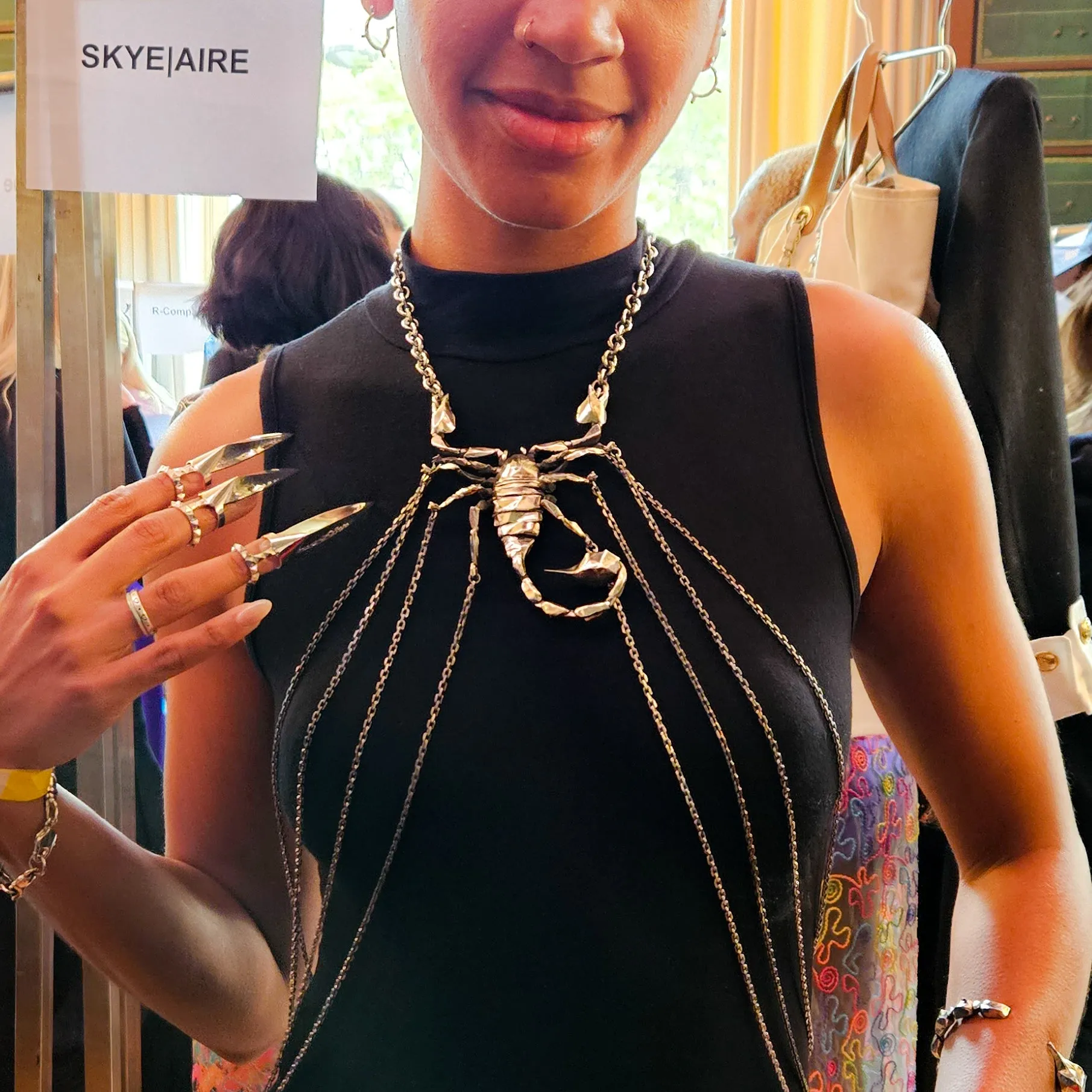 Big Scorpion Necklace with Body Chains