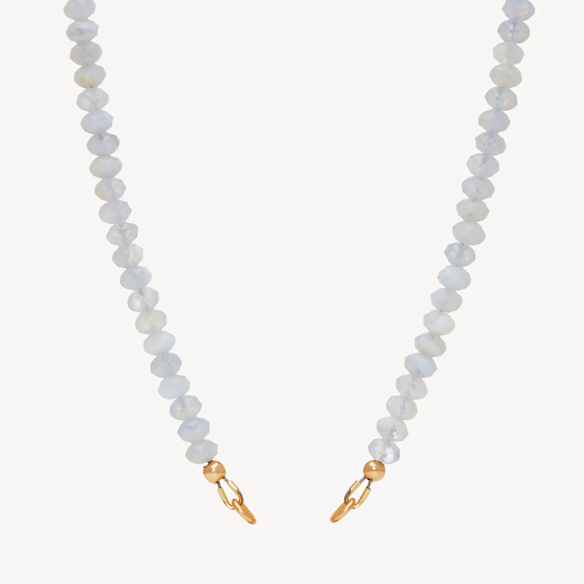 Blue Lace Agate Charm Necklace Base