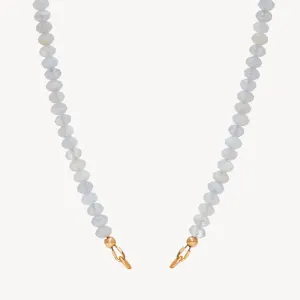 Blue Lace Agate Charm Necklace Base