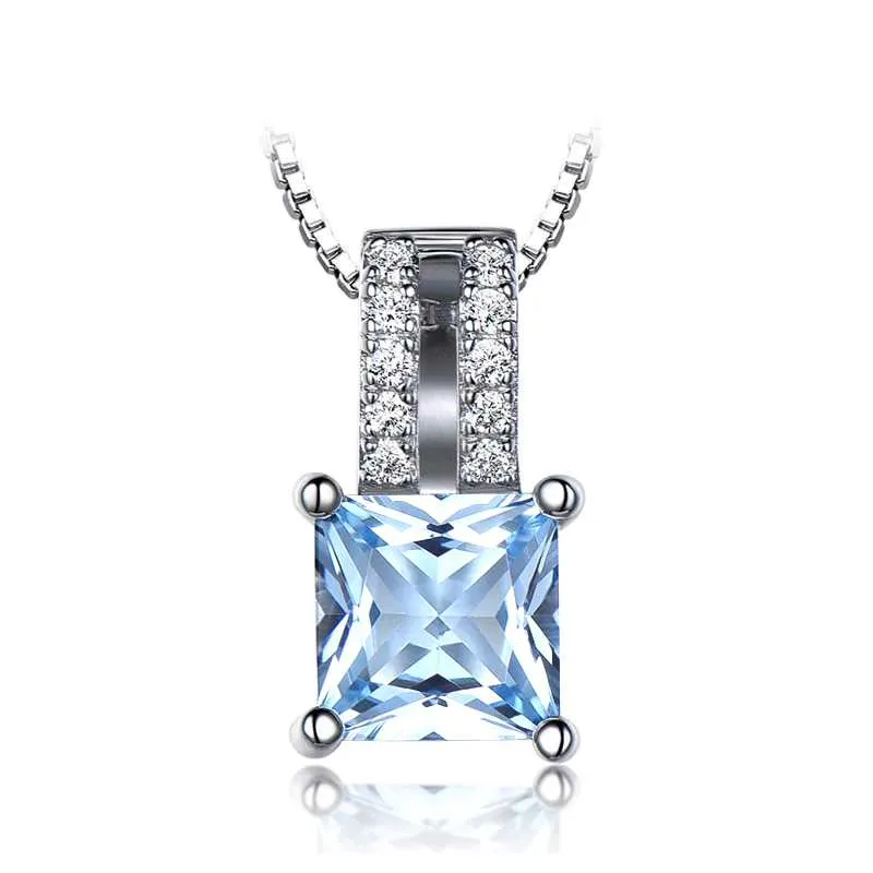 Blue Pendant Necklace- Necklace for Girlfriend