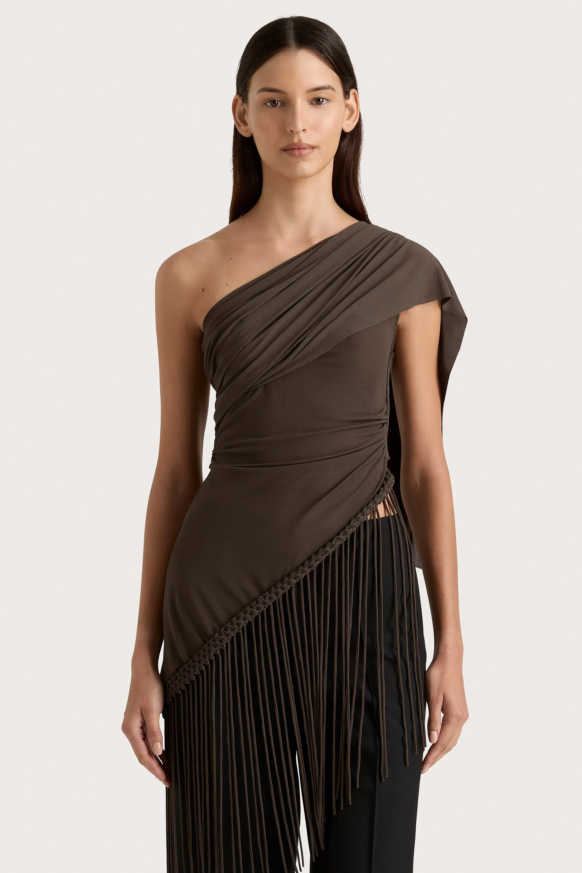 Bodil Top Chocolate Brown
