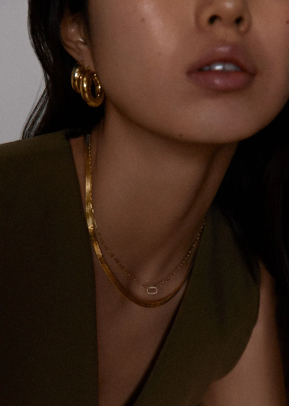 Bold Carter Herringbone Chain Necklace
