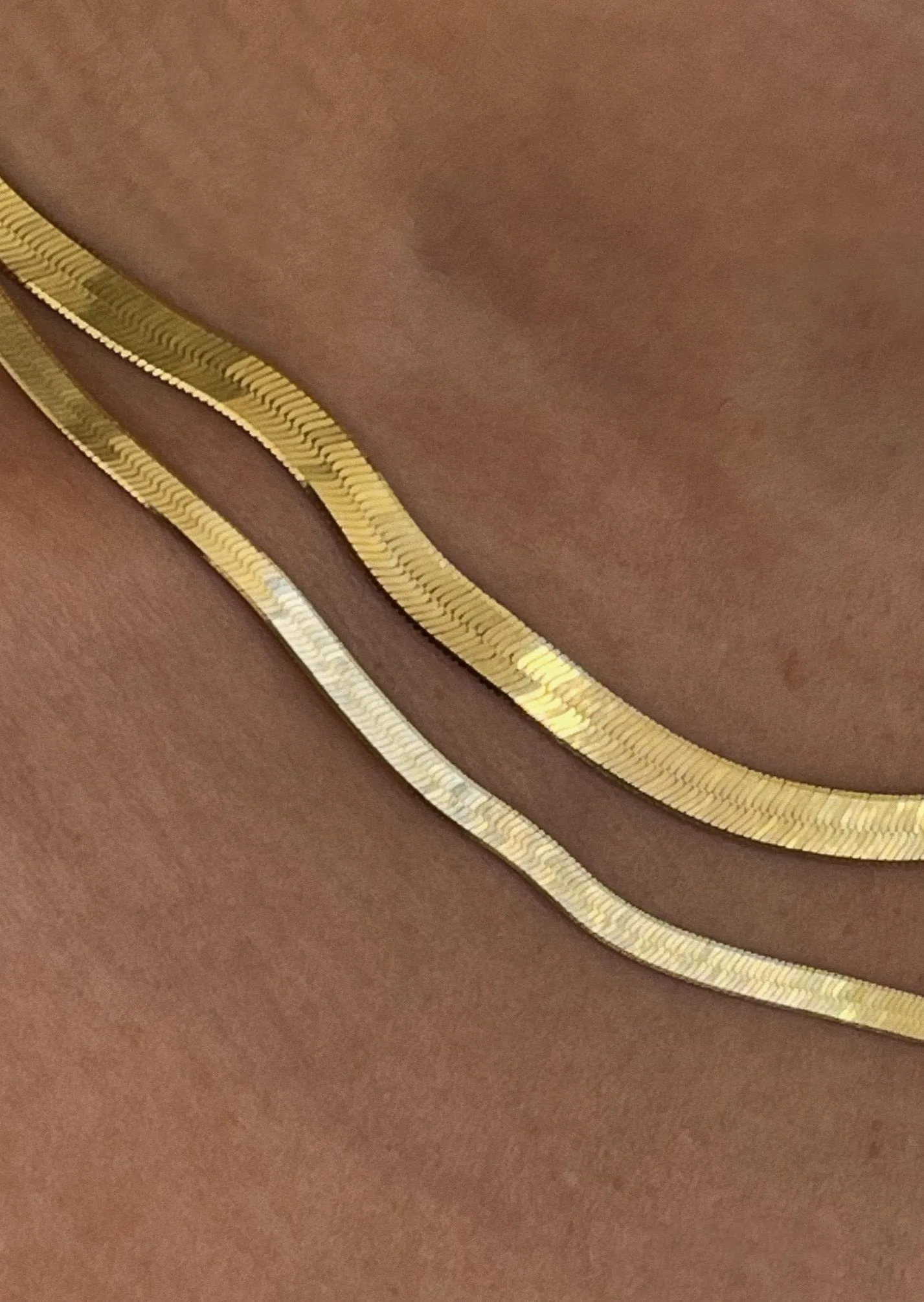 Bold Carter Herringbone Chain Necklace