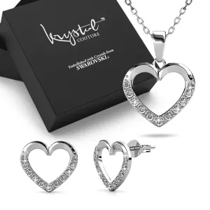 Boxed Innocent Heart Embellished with SWAROVSKI® Crystals Set