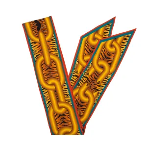 Break the Chains – Gold, Silk Ribbon Scarf