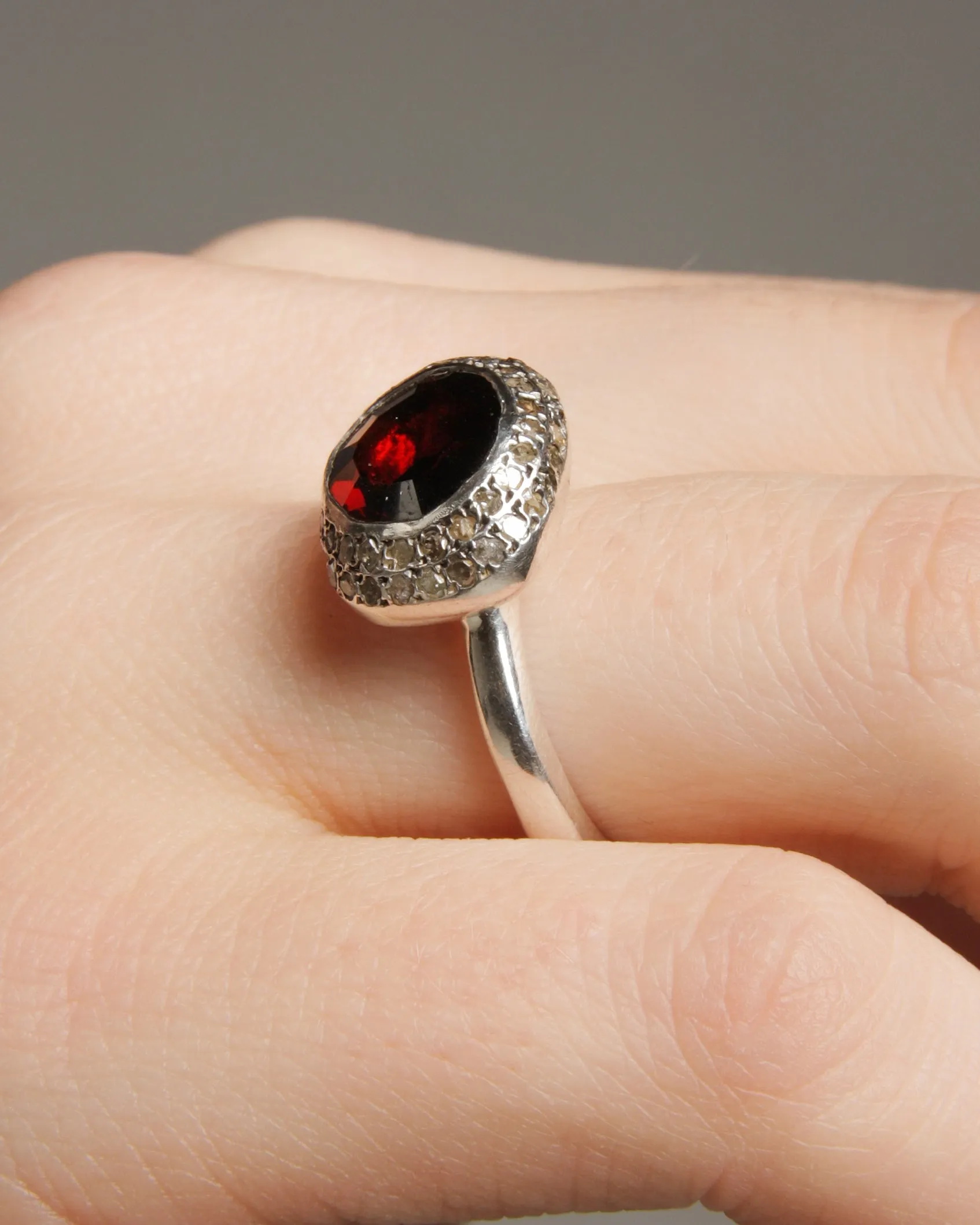 Carrie Garnet Ring