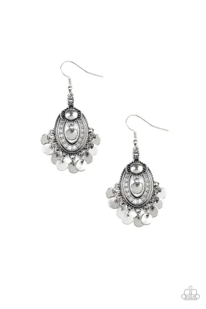 Chime Chic- Silver Earrings
