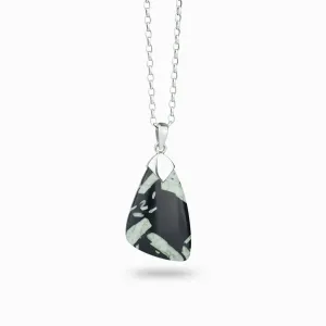 Chinese Writing Rock Necklace