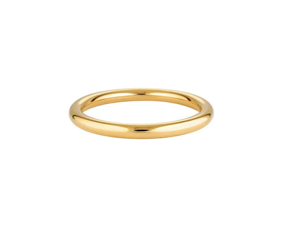 Chubby Tube Bangle Gold