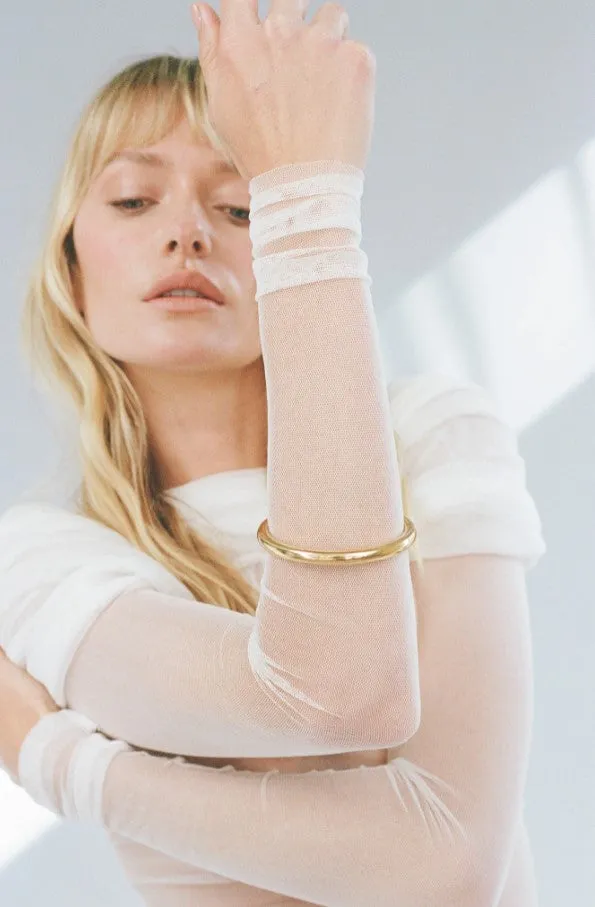 Chubby Tube Bangle Gold