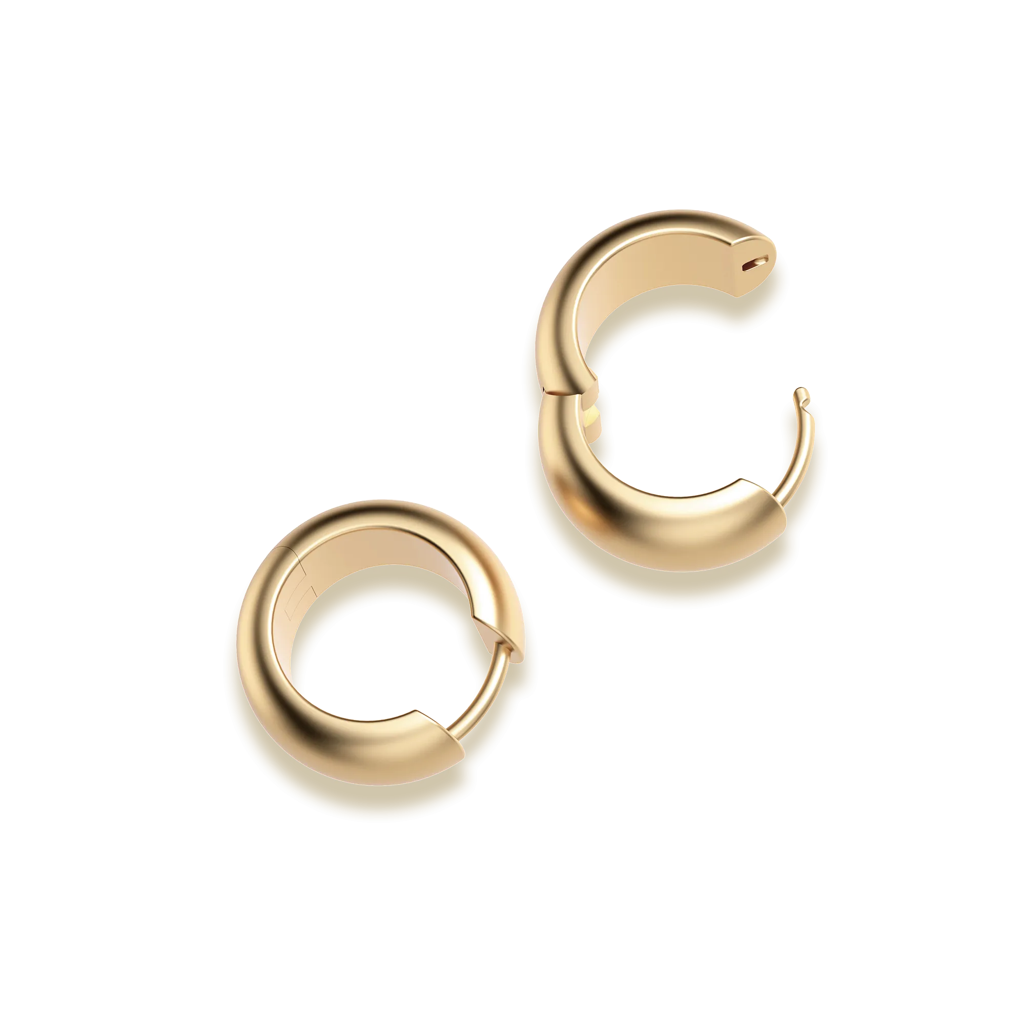 Chunky Medium Hoop Earrings