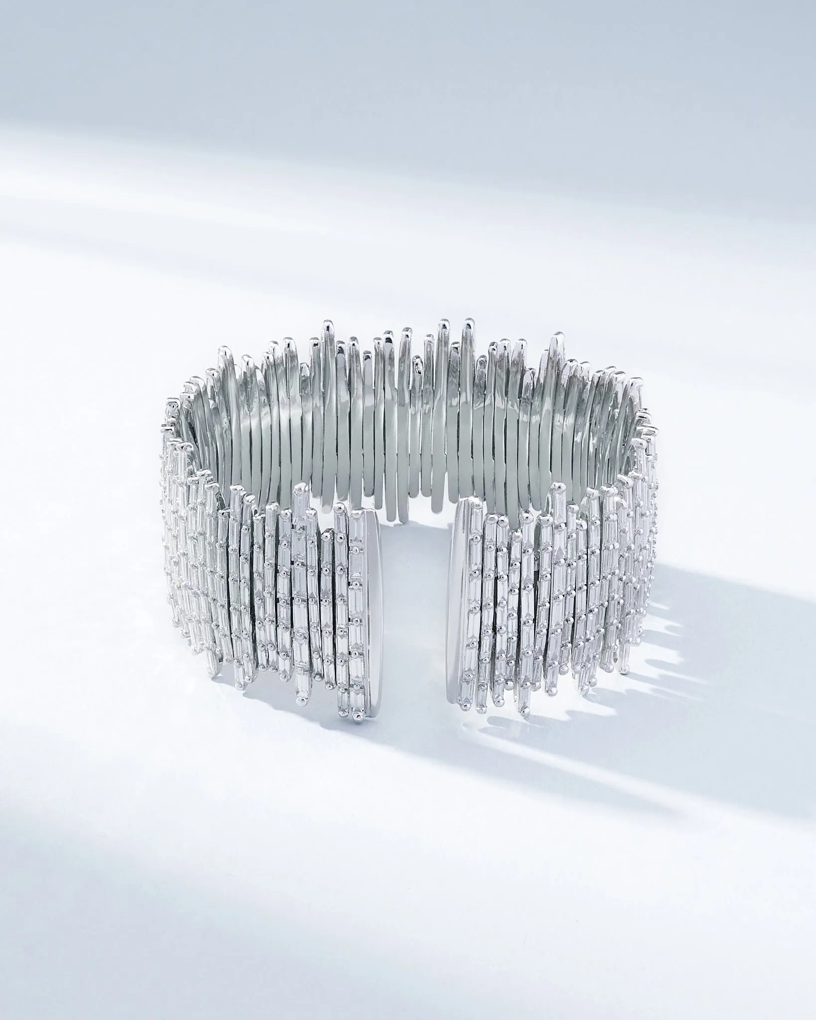 Classic Gold Full Baguette Cuff