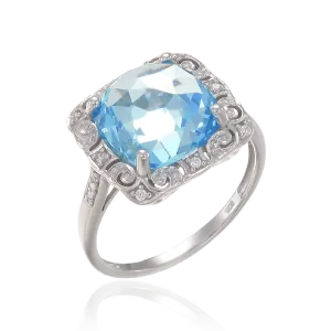 Classically Styled Blue Ring