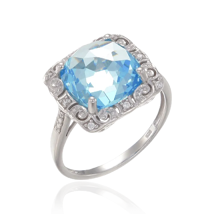Classically Styled Blue Ring