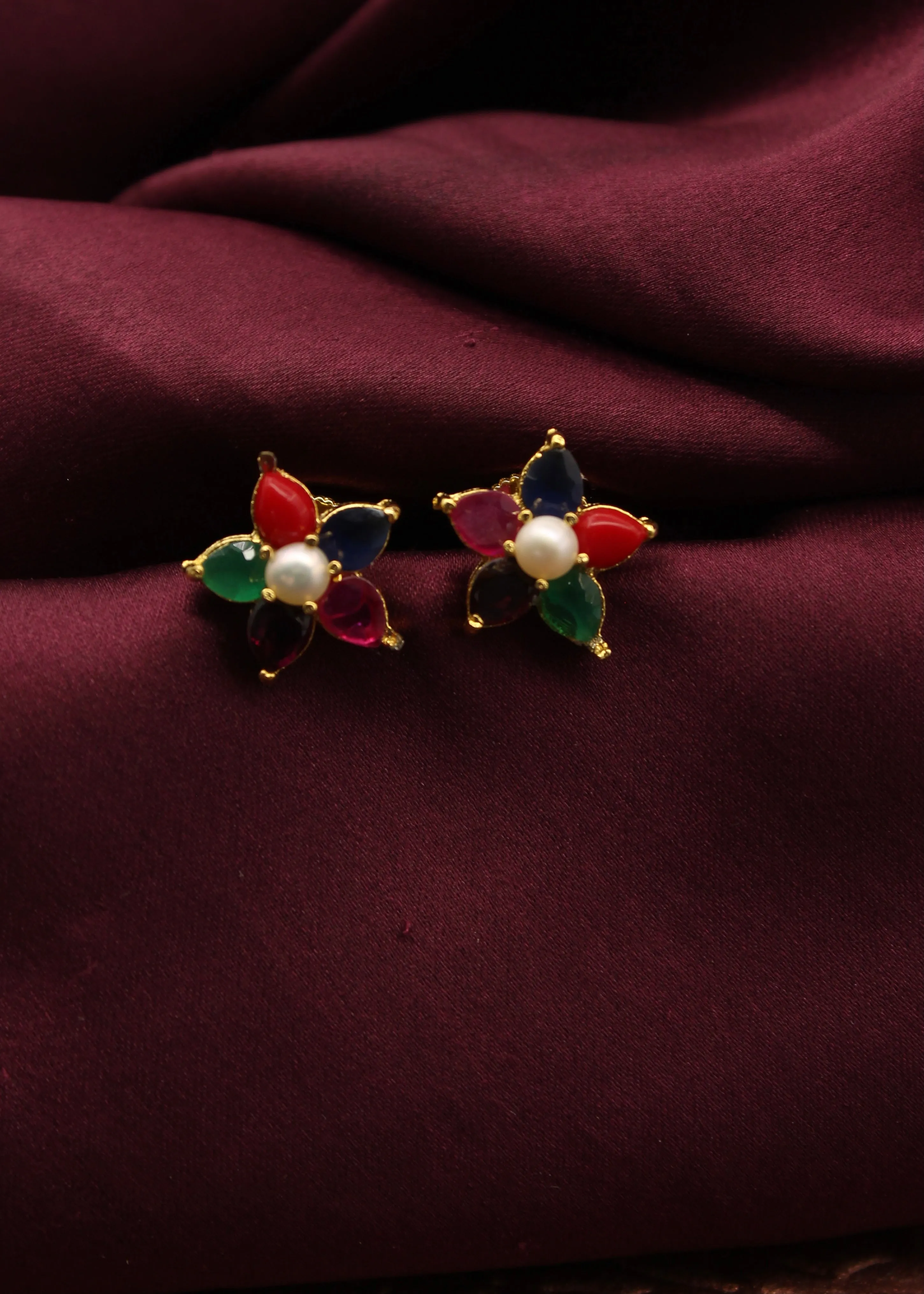 CLASSY NAVRATAN STUDS