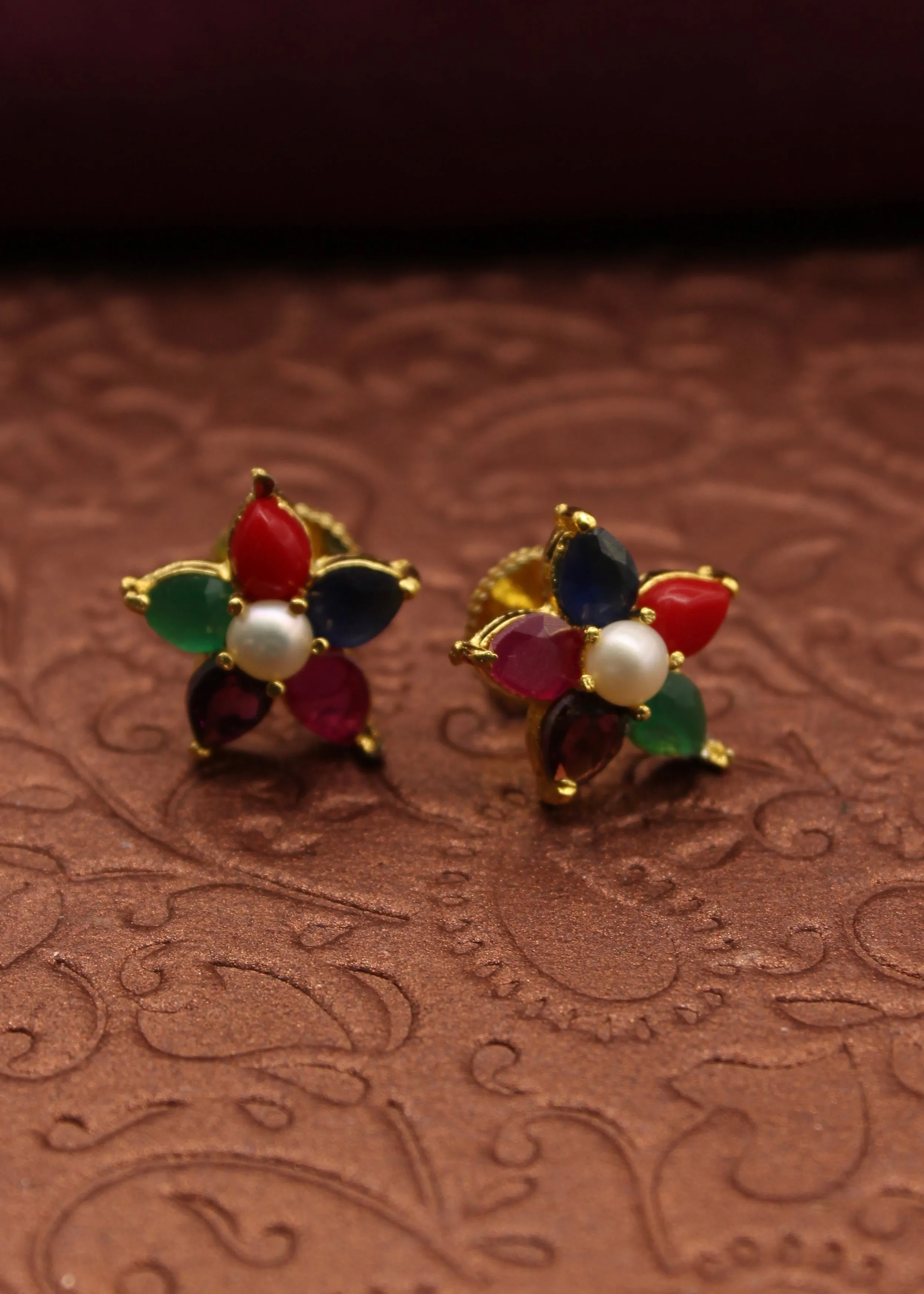 CLASSY NAVRATAN STUDS