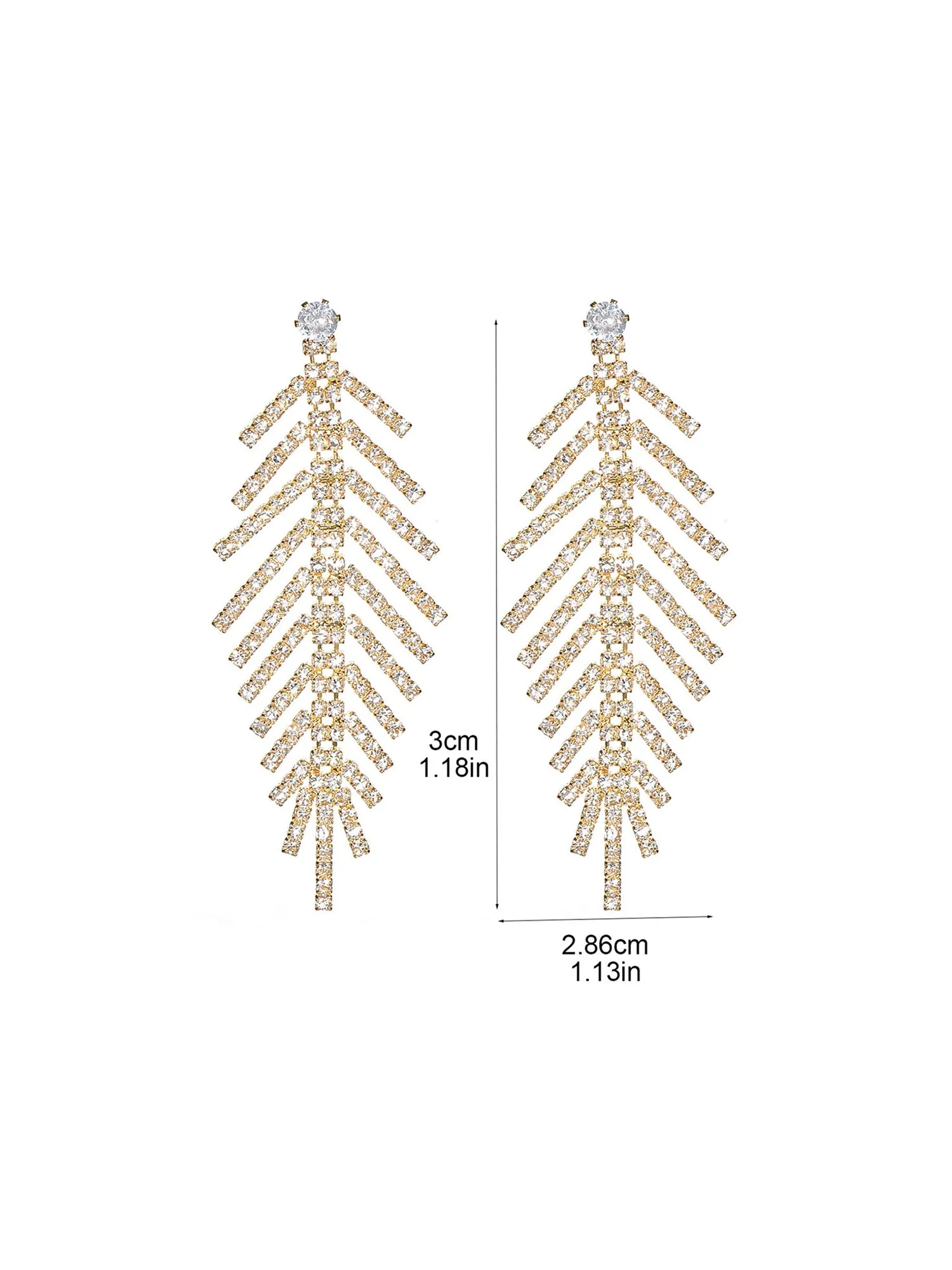 Claw Chain Tassel Earrings