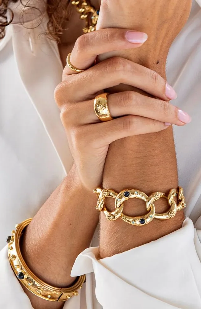 Cleopatra Ring Band Gold Size 8