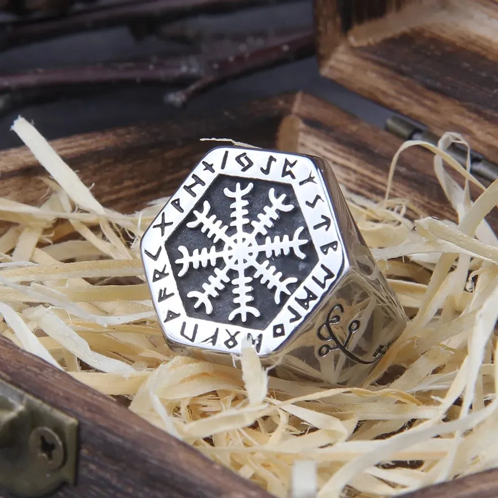 Compass Vegvisir Viking Ring