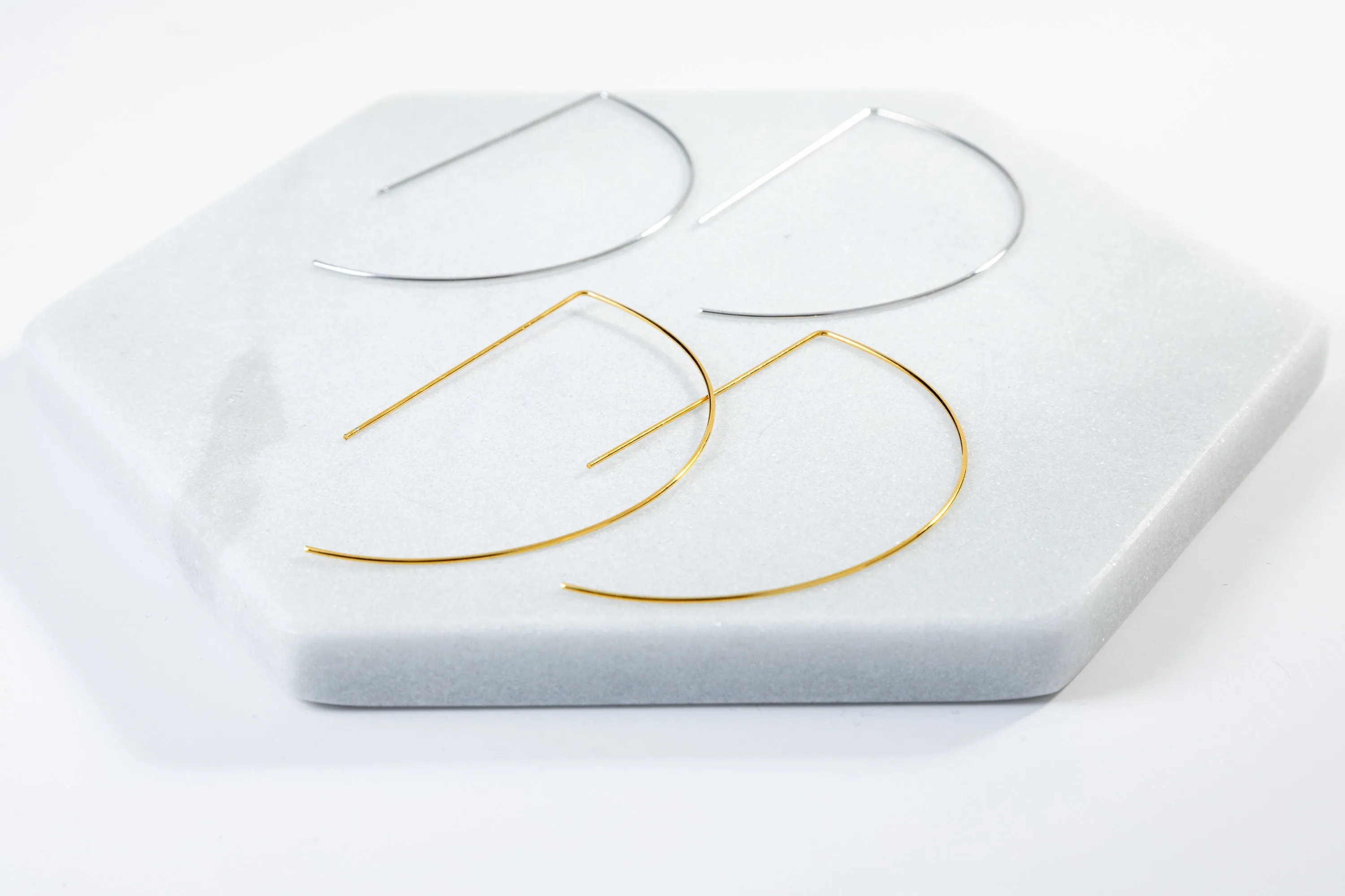 Dainty Semi Circle Hoops