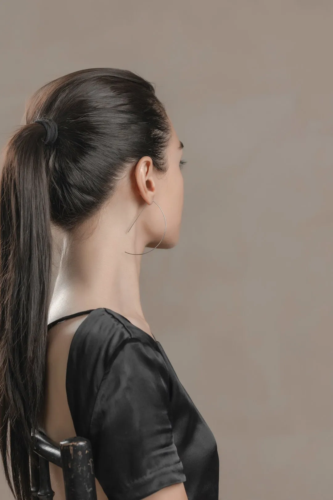 Dainty Semi Circle Hoops