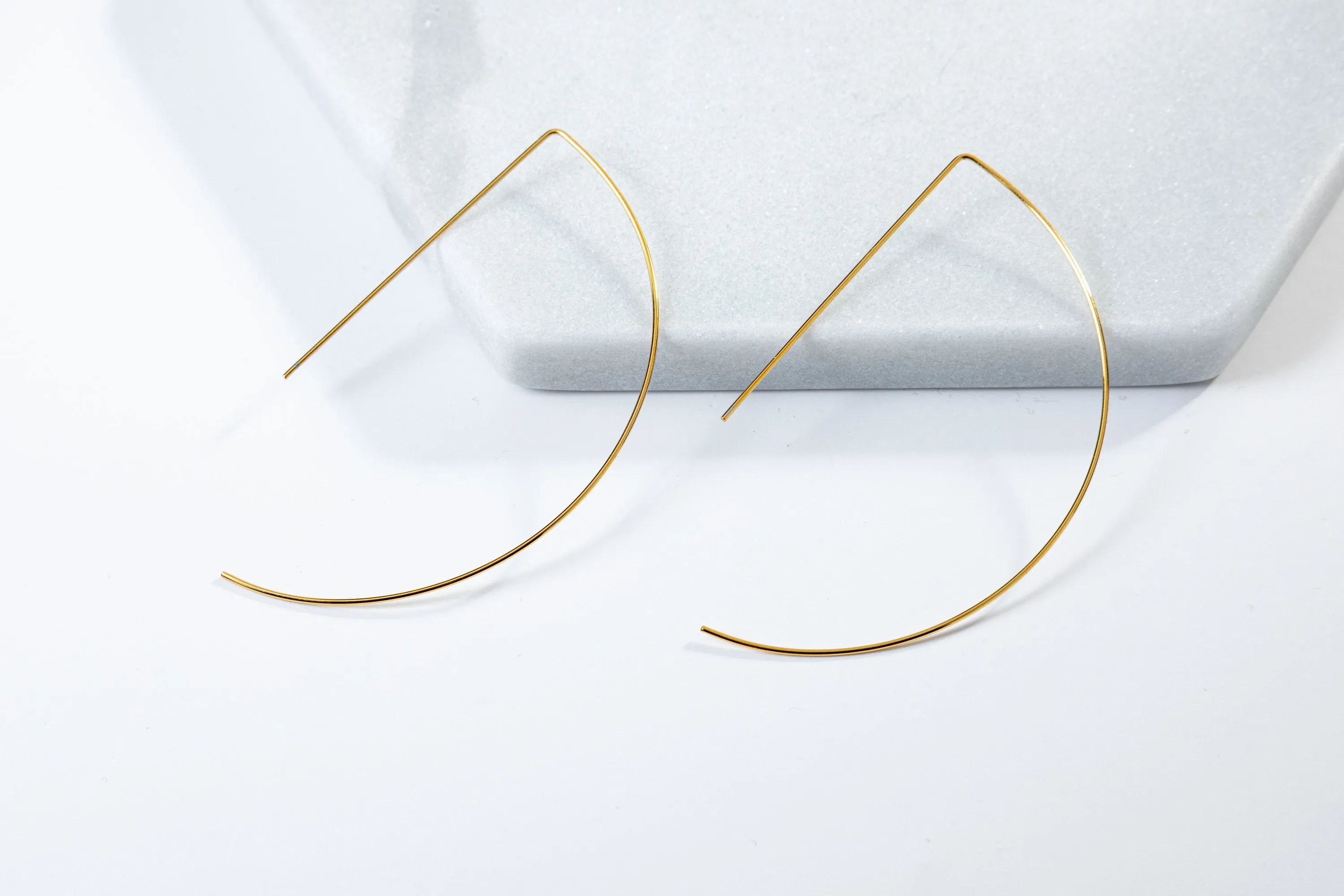 Dainty Semi Circle Hoops