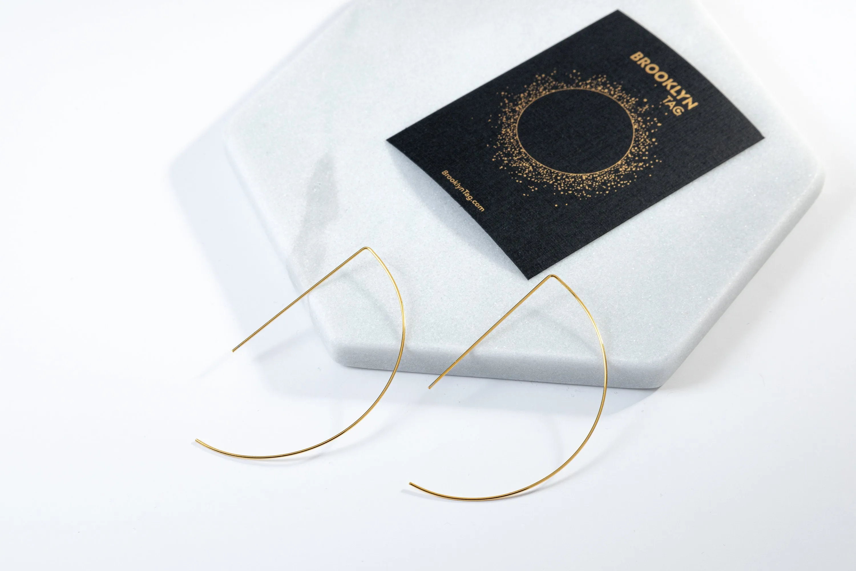 Dainty Semi Circle Hoops