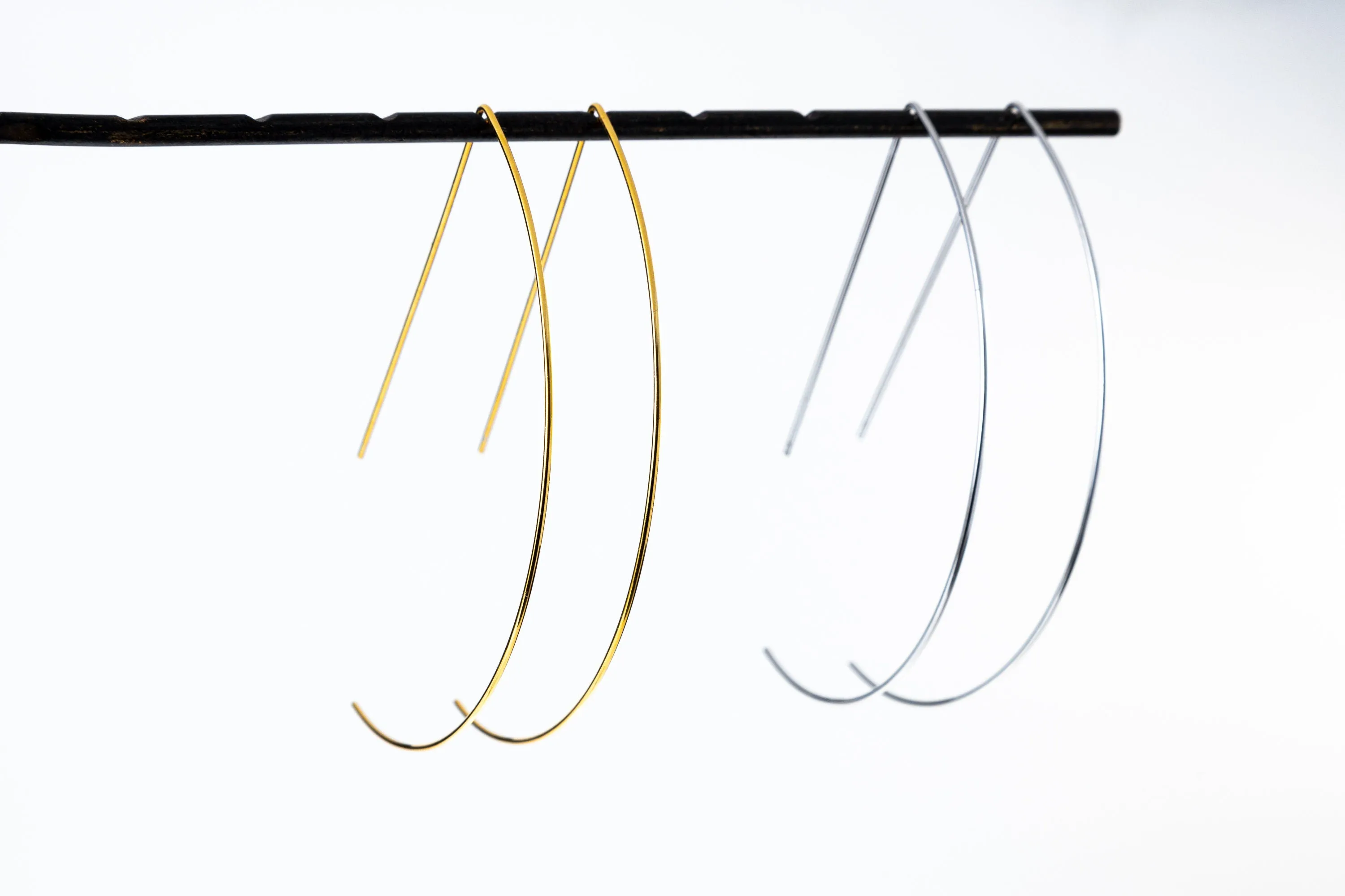 Dainty Semi Circle Hoops