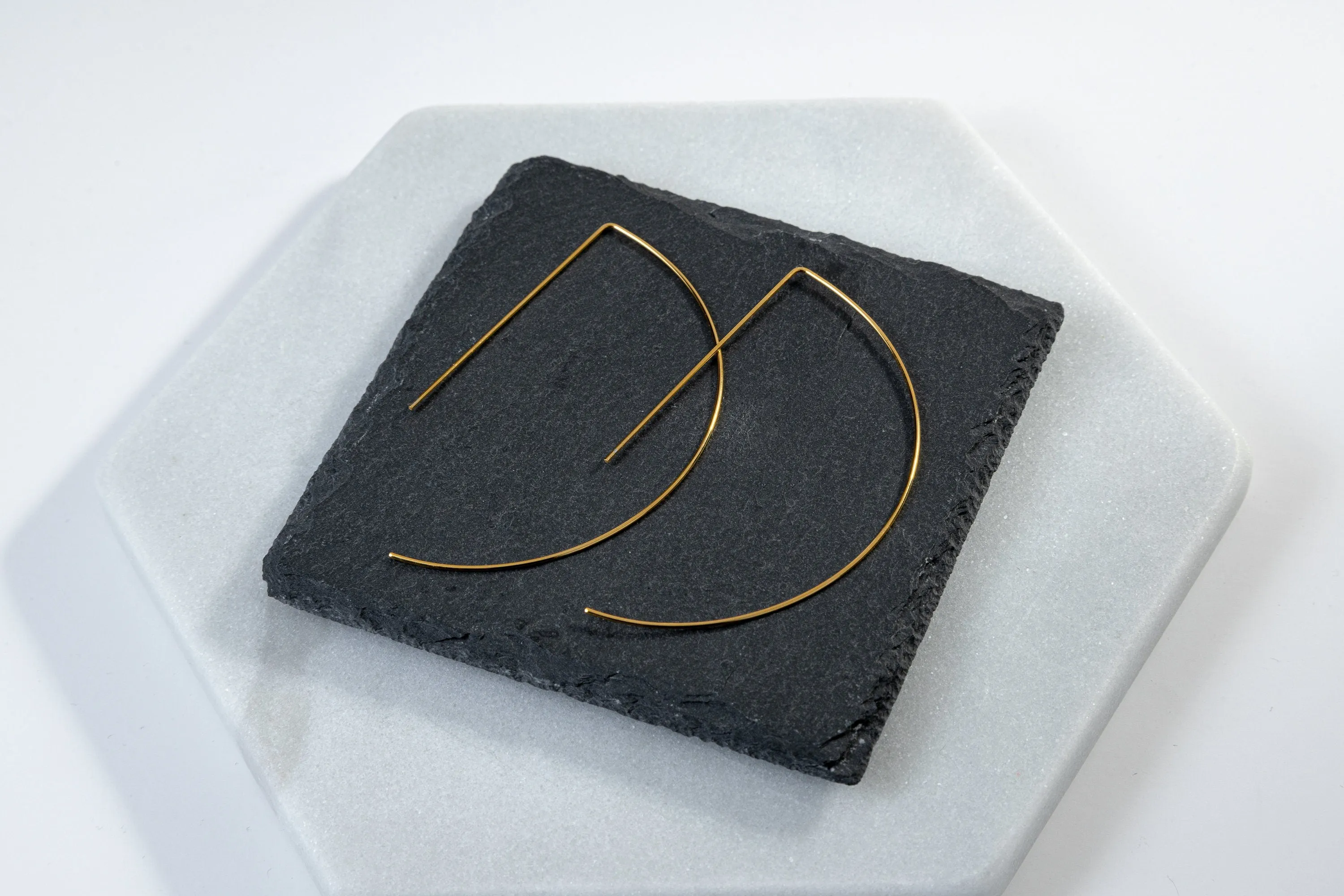 Dainty Semi Circle Hoops