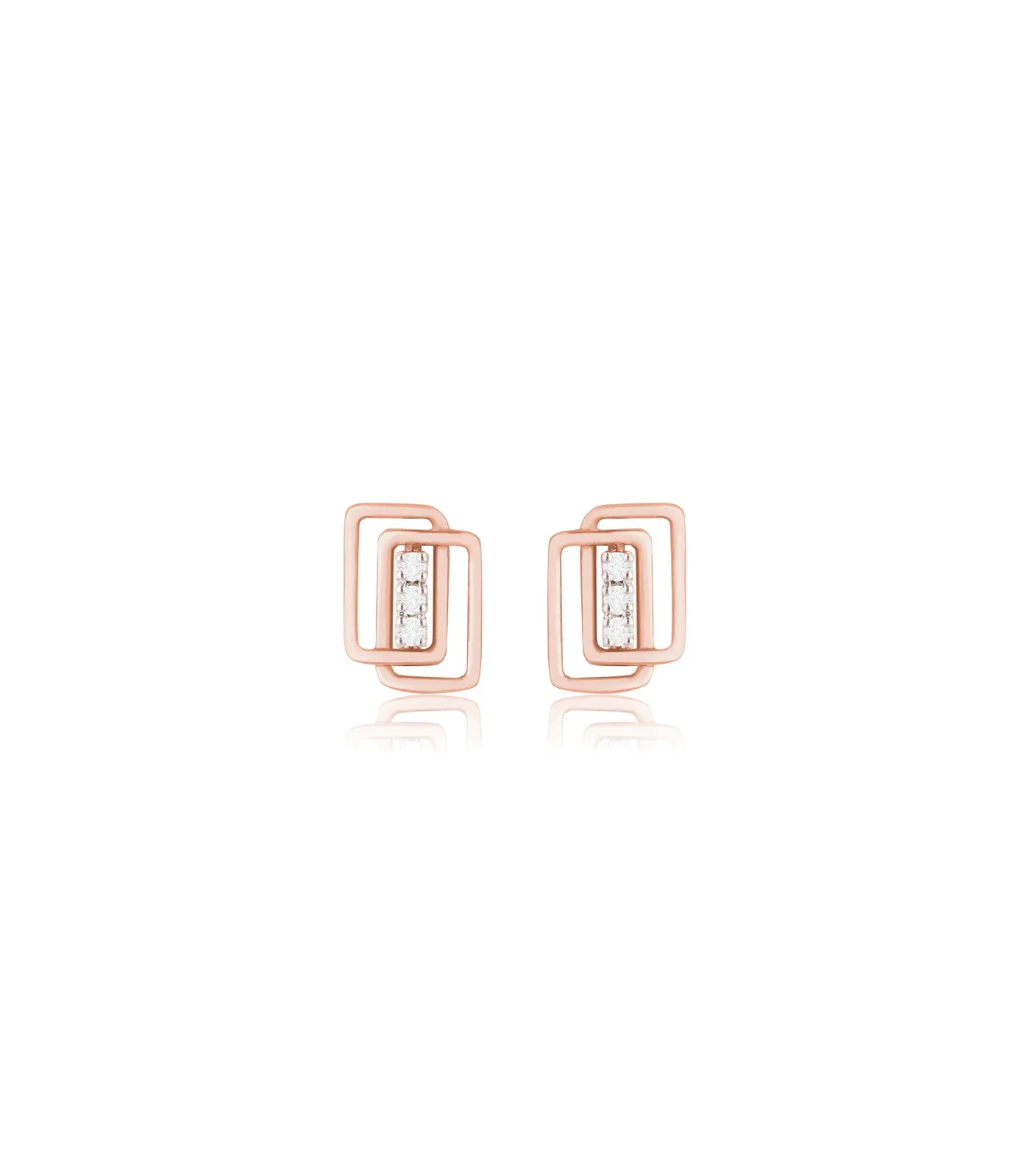 Diamond Cube Chic Earrings