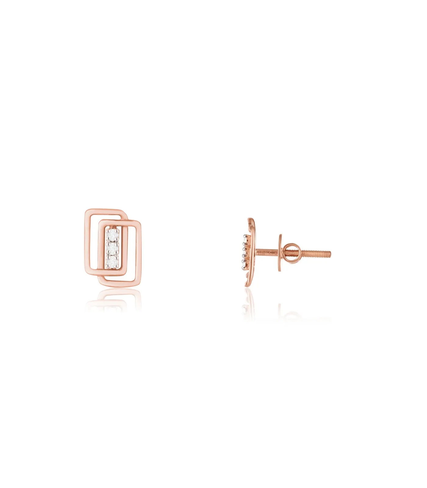 Diamond Cube Chic Earrings