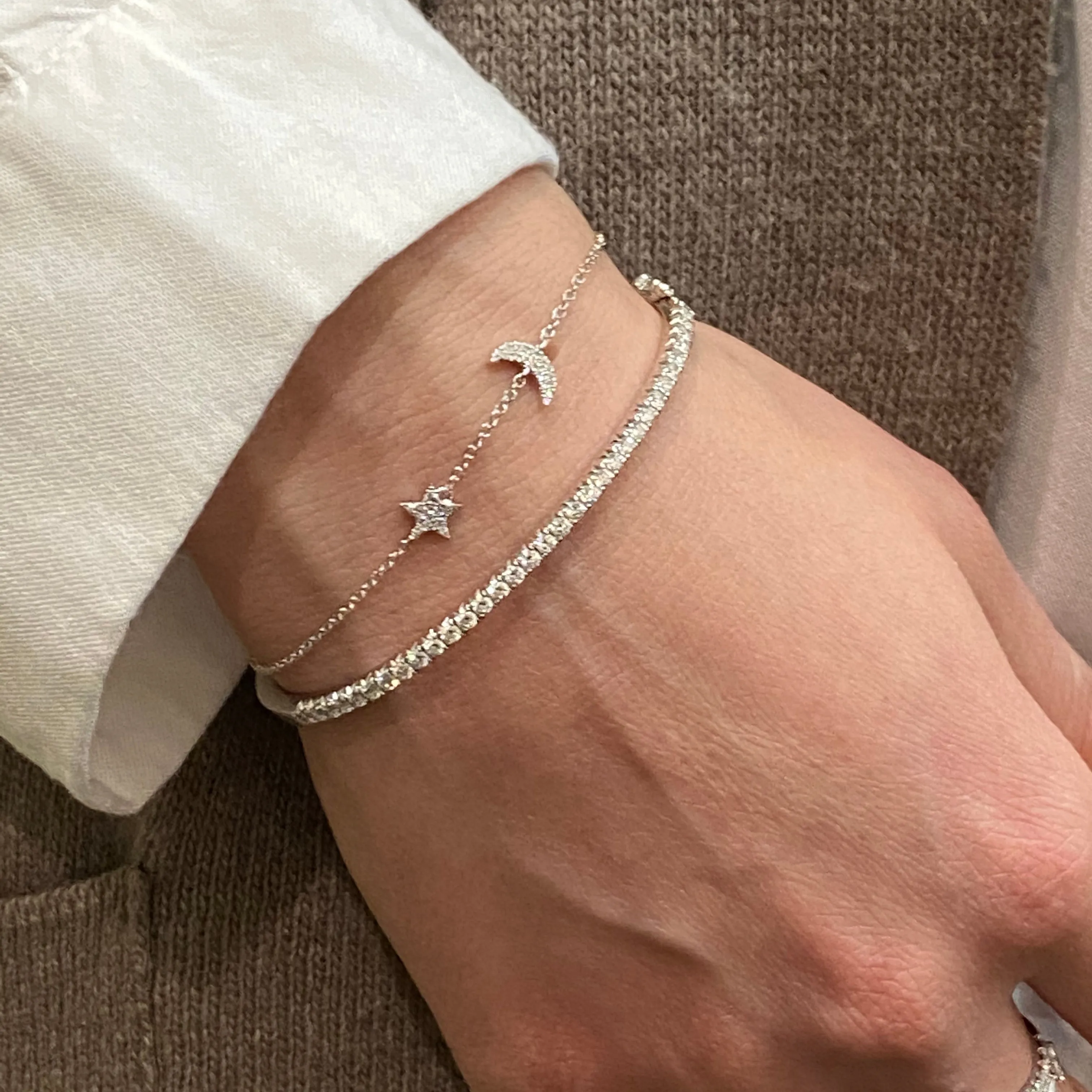 Diamond Small Classic Bangle Bracelet