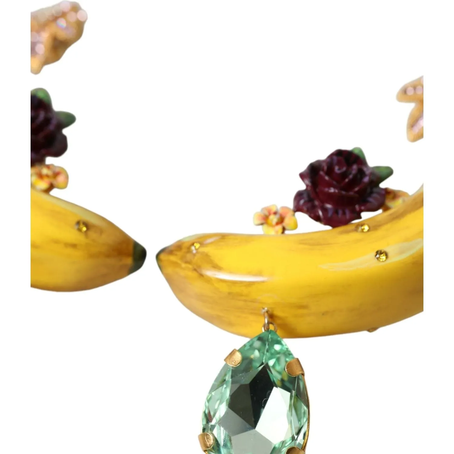 Dolce & Gabbana Chic Clip-on Banana Dangle Earrings